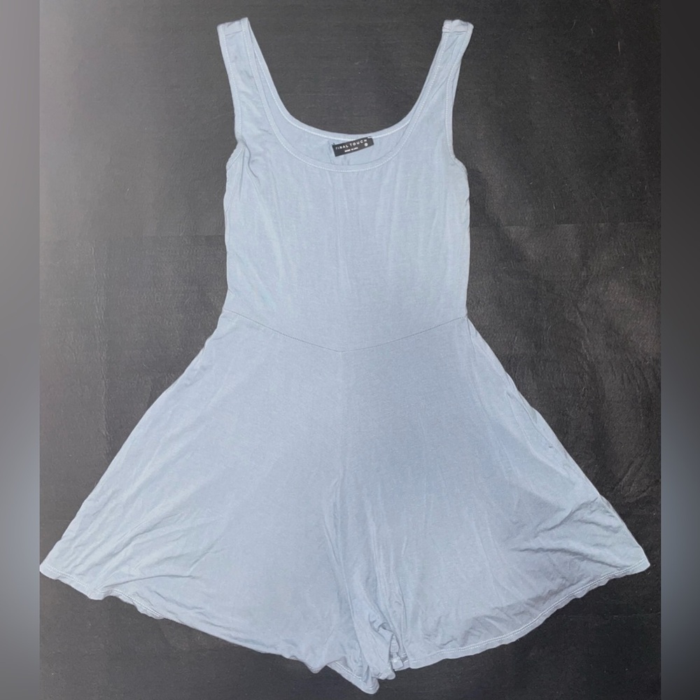 Light blue soft flowy romper size S